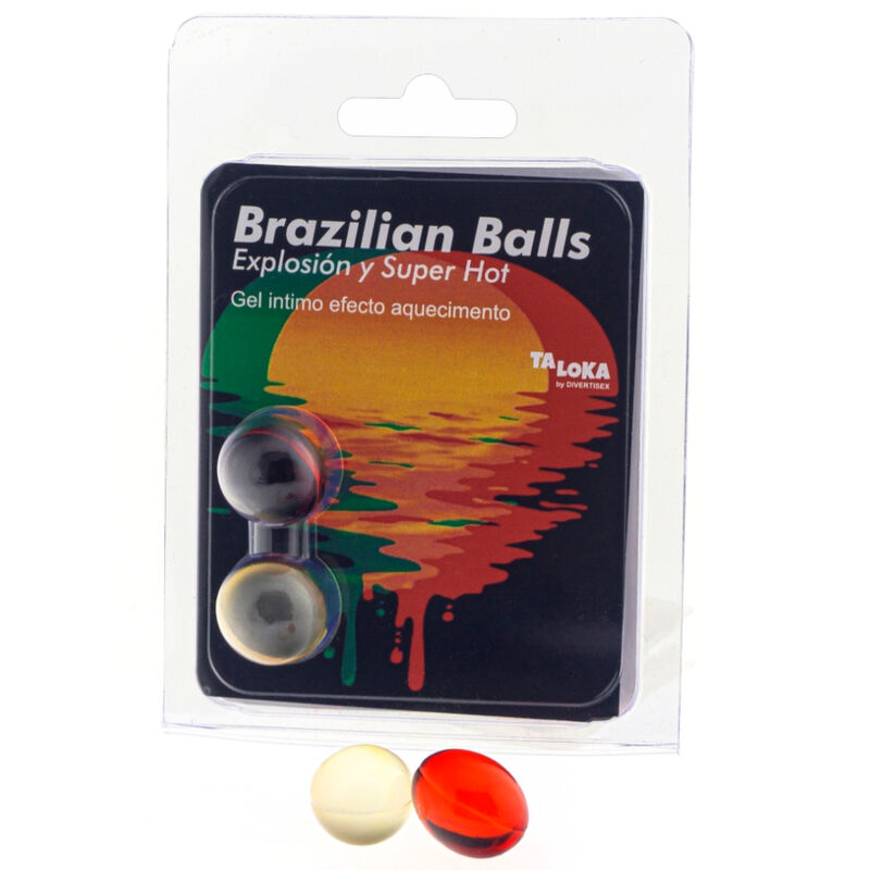 Taloka - 2 Bolas Brasileiras Gel Emocionante Super Quente Efeito