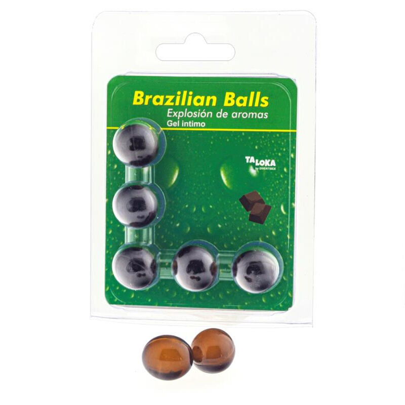 Taloka - 5 Bolas Brasileiras Gel Íntimo De Chocolate