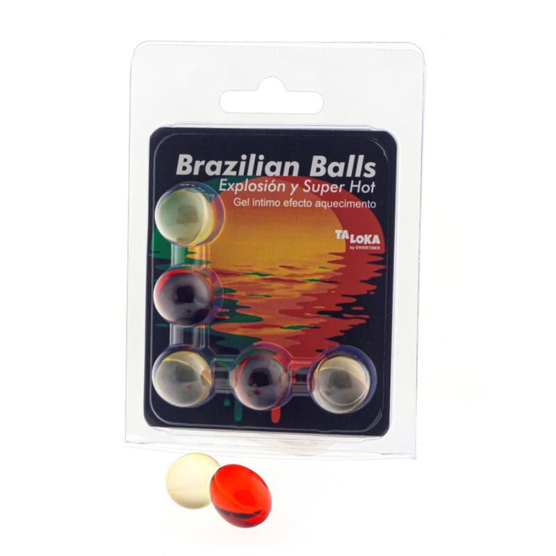 Taloka - 5 Bolas Brasileiras Gel Emocionante Super Quente Efeito