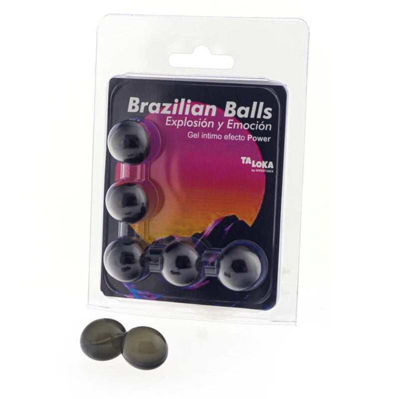 TALOKA - 5 BOLAS BRASILEIRAS GEL EMOCIONANTE POWER EFFECT