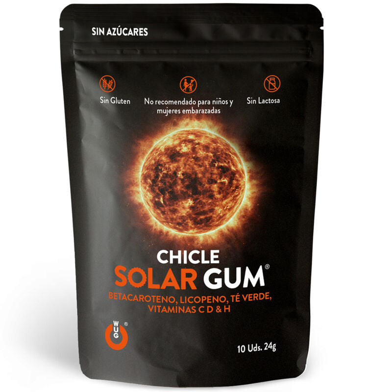 WUG GUM - SOLAR PASTILHA ELÁSTICA PARA BRONZEADO 10 UNIDADES