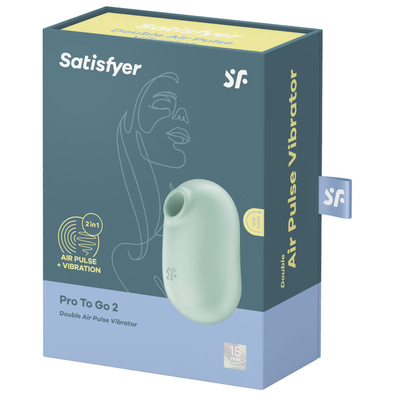 Satisfyer Pro To Go 2 Estimulador Y Vibrador De Pulso De Ar Duplo Violeta