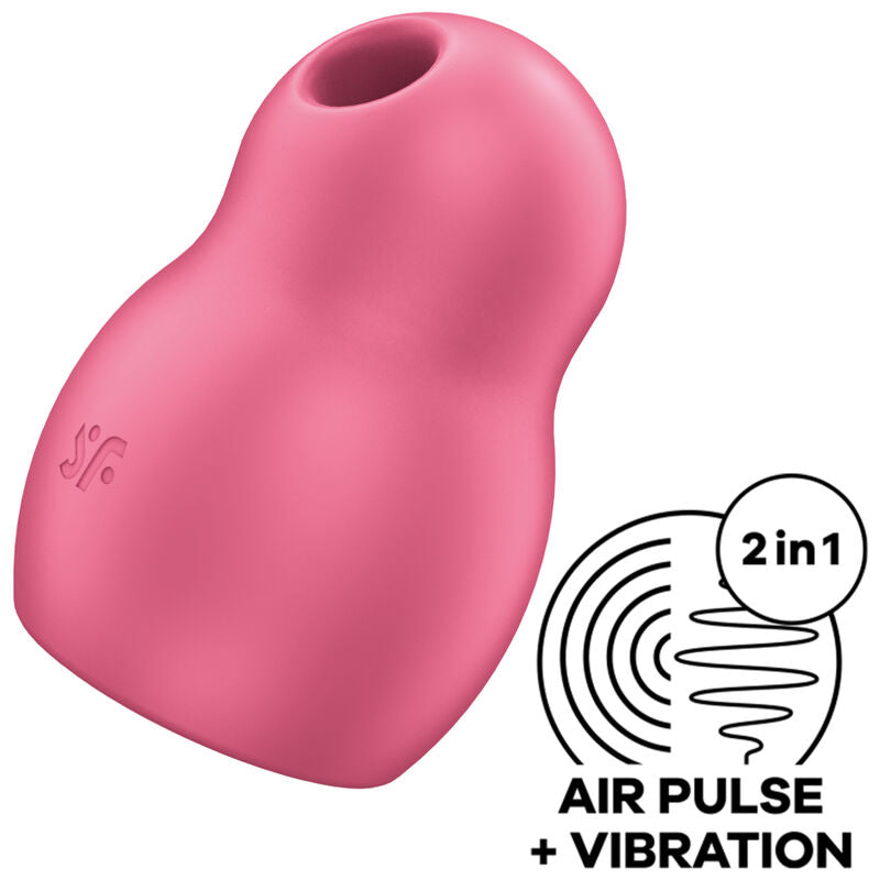 Satisfyer Pro To Go 1 Estimulador y Vibrador de Pulso de Ar Duplo Vermelho