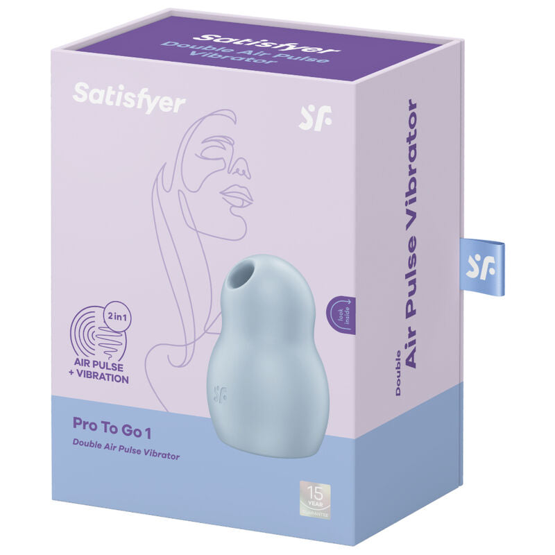Satisfyer Pro To Go 1 Estimulador y Vibrador de Pulso de Ar Duplo Vermelho