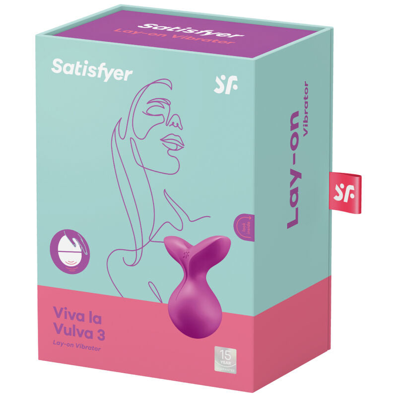 SATISFYER - VIVA LA VULVA 3 VIBRADOR EXTERNO ROXO
