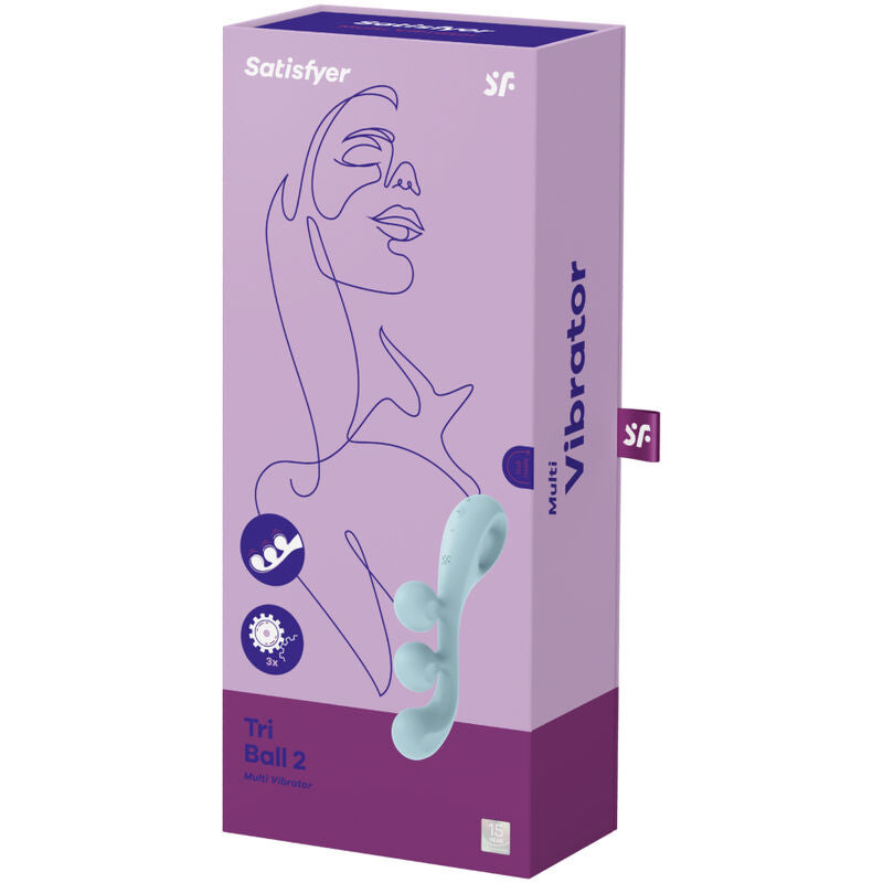 Satisfyer - Multi Vibrador Tri Ball 2 Azul