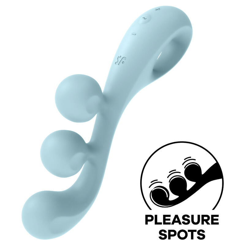 Satisfyer - Multi Vibrador Tri Ball 2 Azul