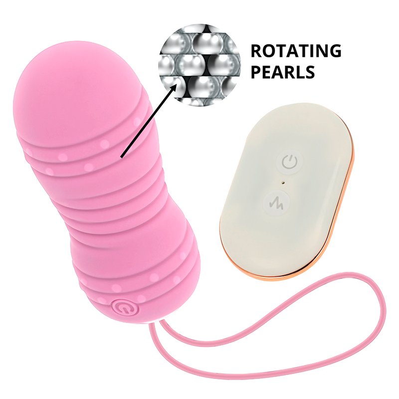 Ohmama - Ovo De Controle Remoto 7 Modos De Rotação Rosa