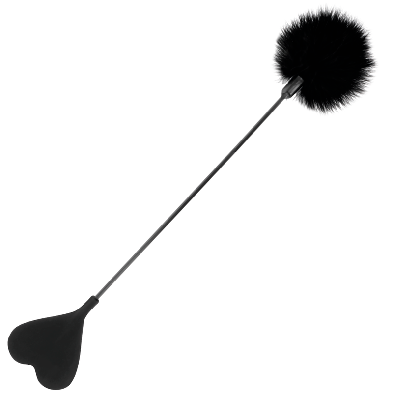 OSCURIDAD - CHICOTE DE PENAS DE AMOR NEGRO 40 CM
