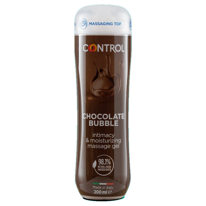 Control Gel De Masaje 3 Em 1 Bolha De Chocolate 200 Ml