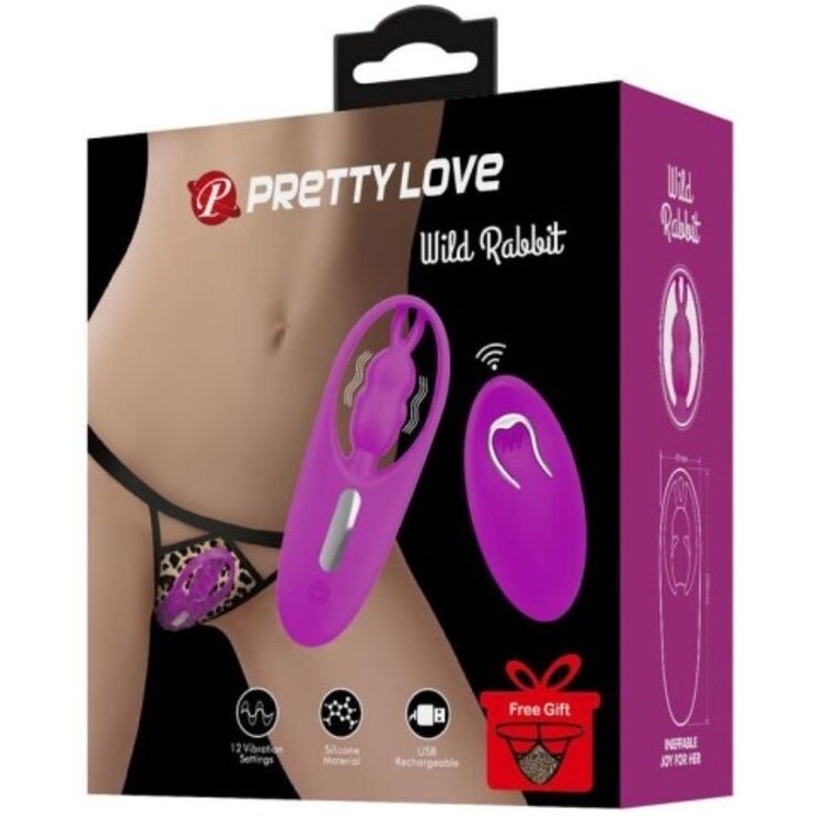 Pretty Love - Estimulador De Coelho Selvagem Para Calças Com Control Remoto Lilac