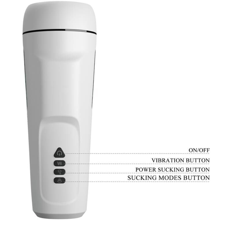PRETTY LOVE - SIENNA MASTURBADOR MASCULINO COM VIBRAÇÃO, VOZ E ONDAS ESTIMULADORAS