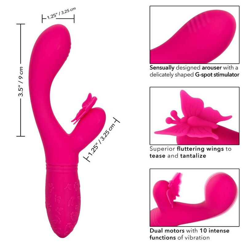 Calexotics - Borboleta Beso Flutter Rosa