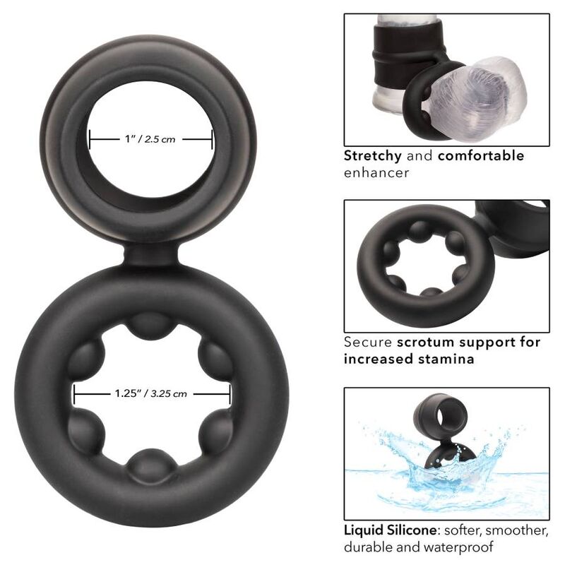 Calexotics - Anel Alpha Dual Magnum Preto
