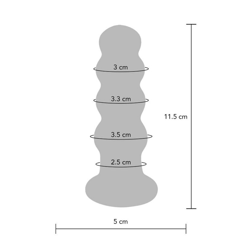 TOYJOY - BUTTOCKS THE RADIANT BUTTPLUG EM VIDRO