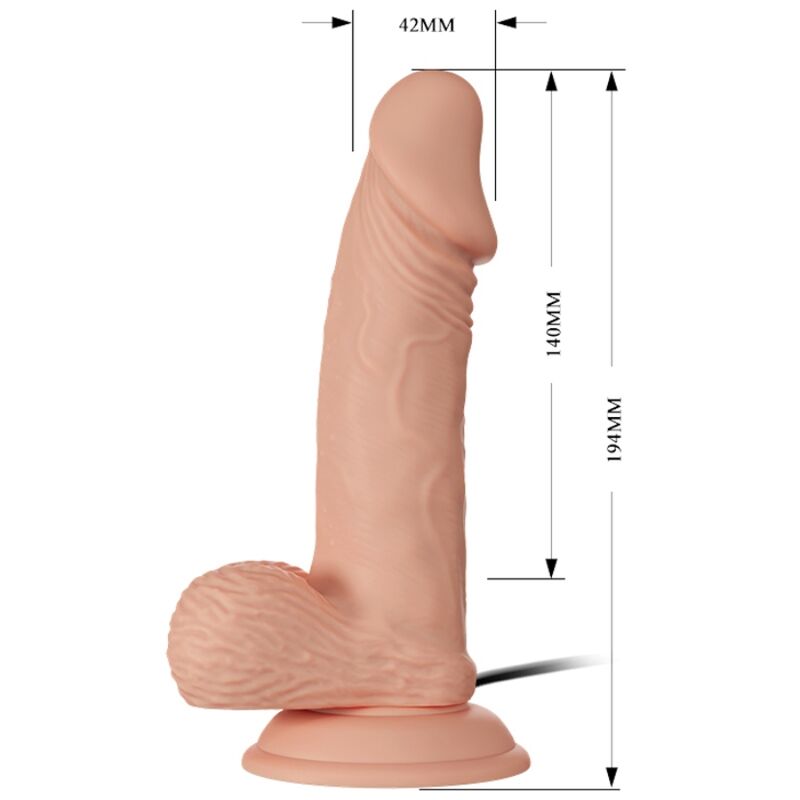 BAILE - BEAUTIFUL ENCOUNTER ZEBULON VIBRAÇÃO 19.4 CM NATURAL