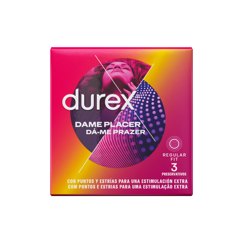 DUREX - DÁ-ME PRAZER 3 UNIDADES - Sex Shop Sexy