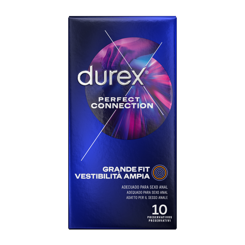 DUREX - CONEXÃO PERFEITA LUBRIFICAÇÃO EXTRA DE SILICONA 10 UNIDADES