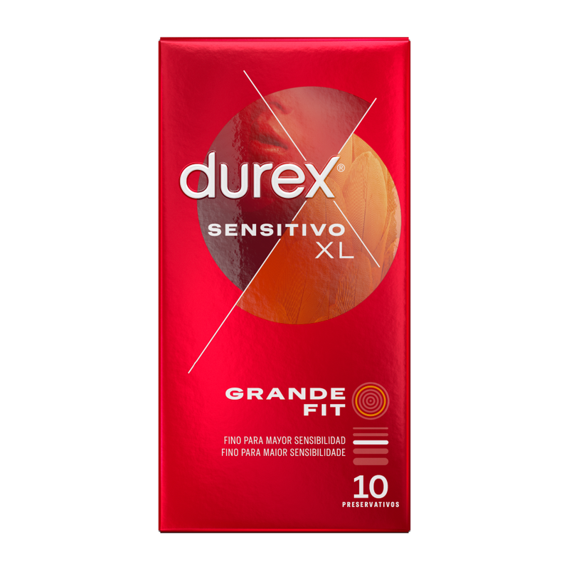 DUREX - CONSERVATIVOS SENSITIVE XL 10 UNIDADES