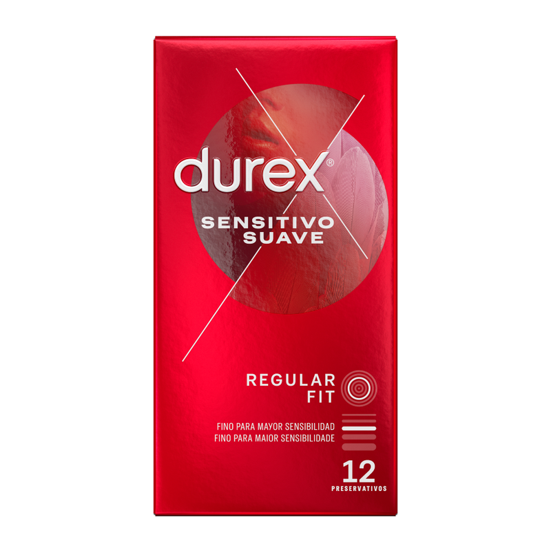 DUREX - SENSITIVO SUAVE 12 UNIDADES - Sex Shop Sexy