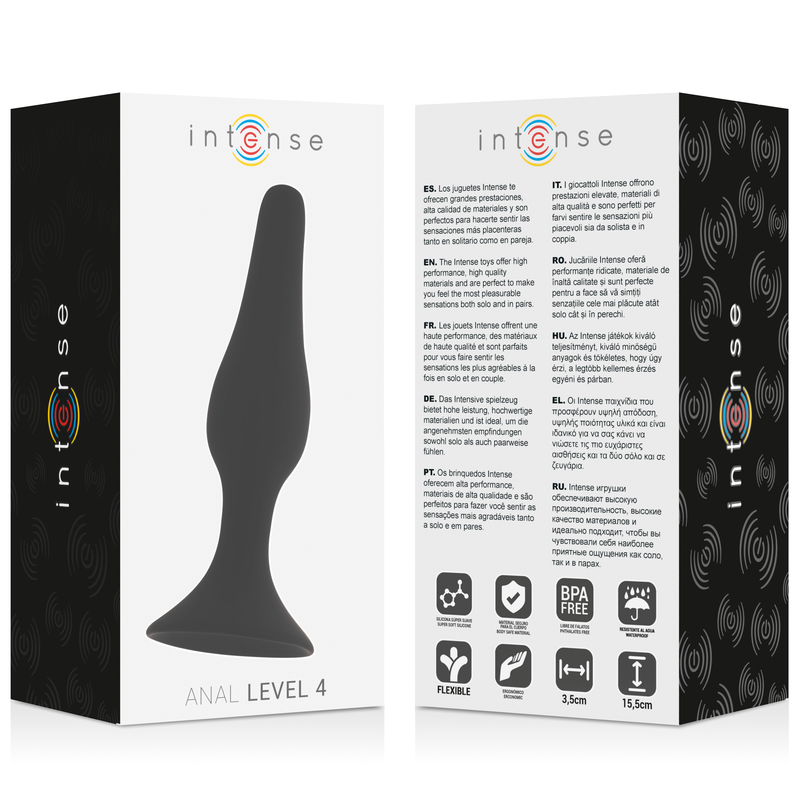 INTENSO - ANAL NÍVEL 4 15,5CM NEGRO