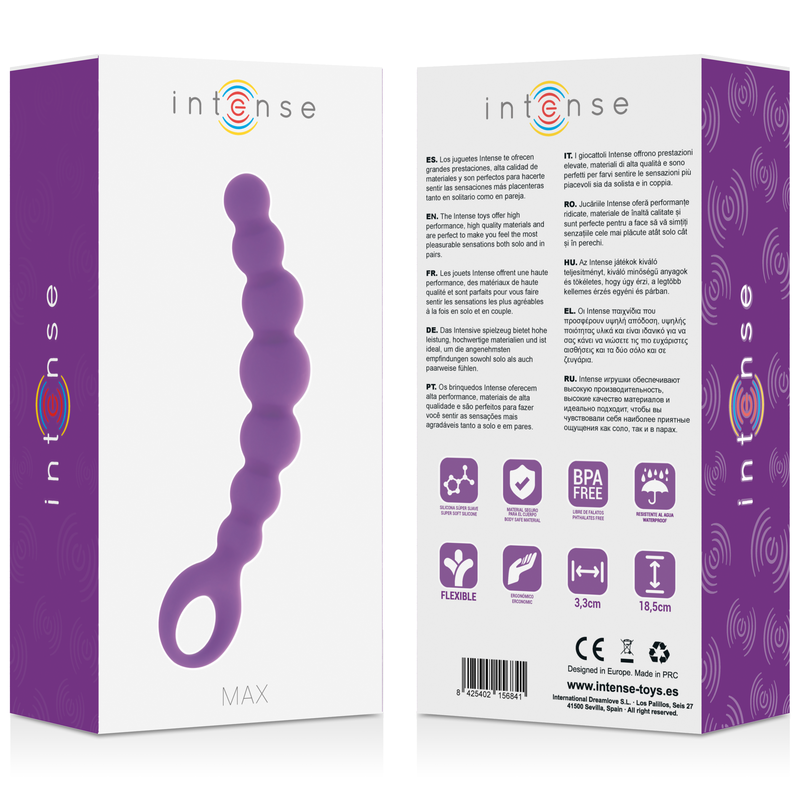 INTENSE - CONTAS ANAIS MAX LILÁS - Sex Shop Sexy