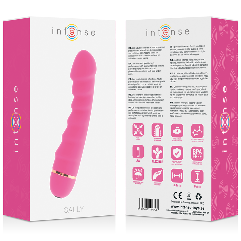 INTENSE - SALLY 20 VELOCIDADES SILICONE ROSA - Sex Shop Sexy