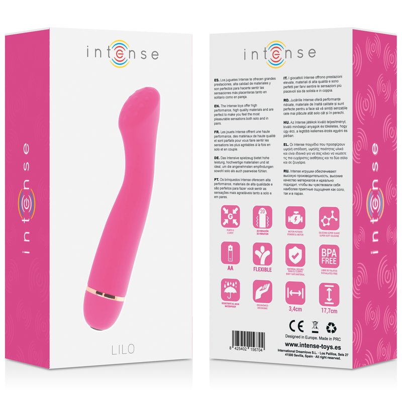 INTENSE - LILO 20 VELOCIDADES SILICONE ROSA - Sex Shop Sexy