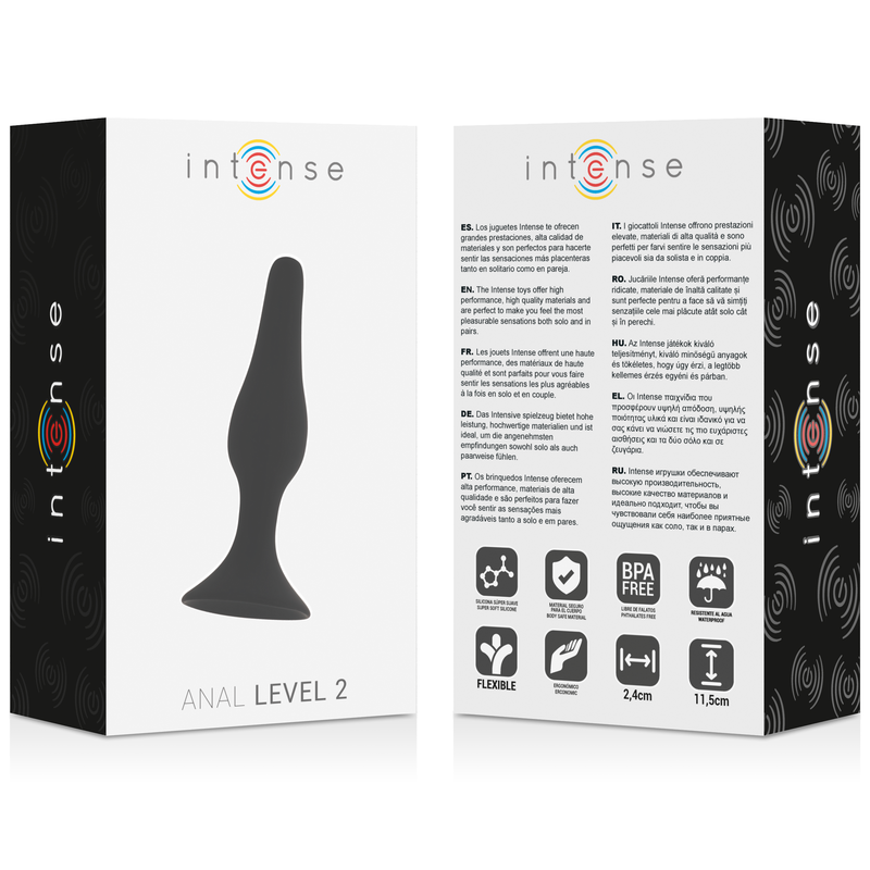 INTENSO - ANAL NÍVEL 2 11,5CM NEGRO
