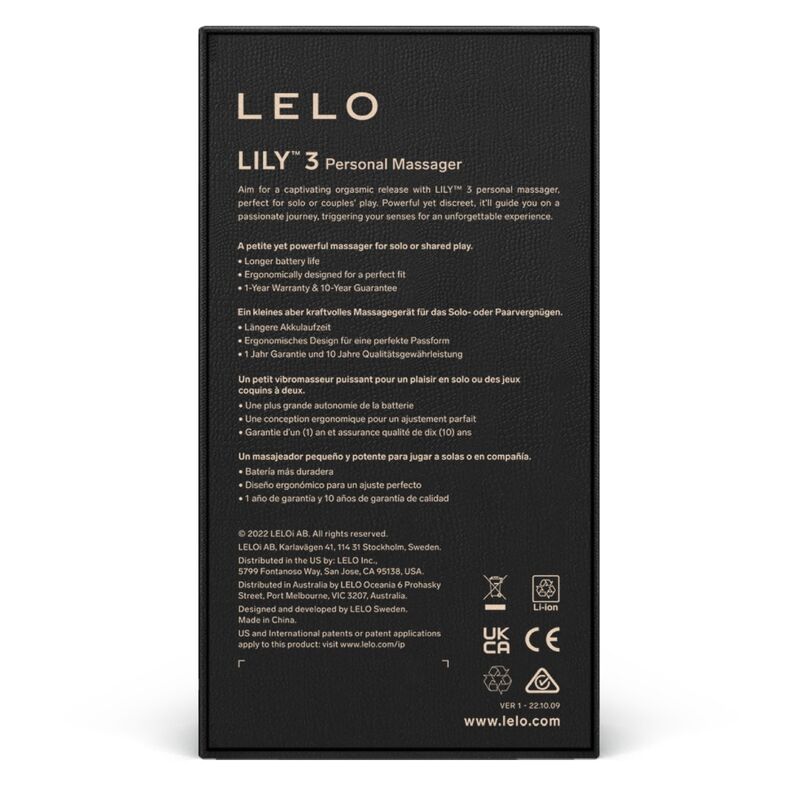 LELO - LILY 3 MASAJEADOR PESSOAL - VERDE ÁGUA
