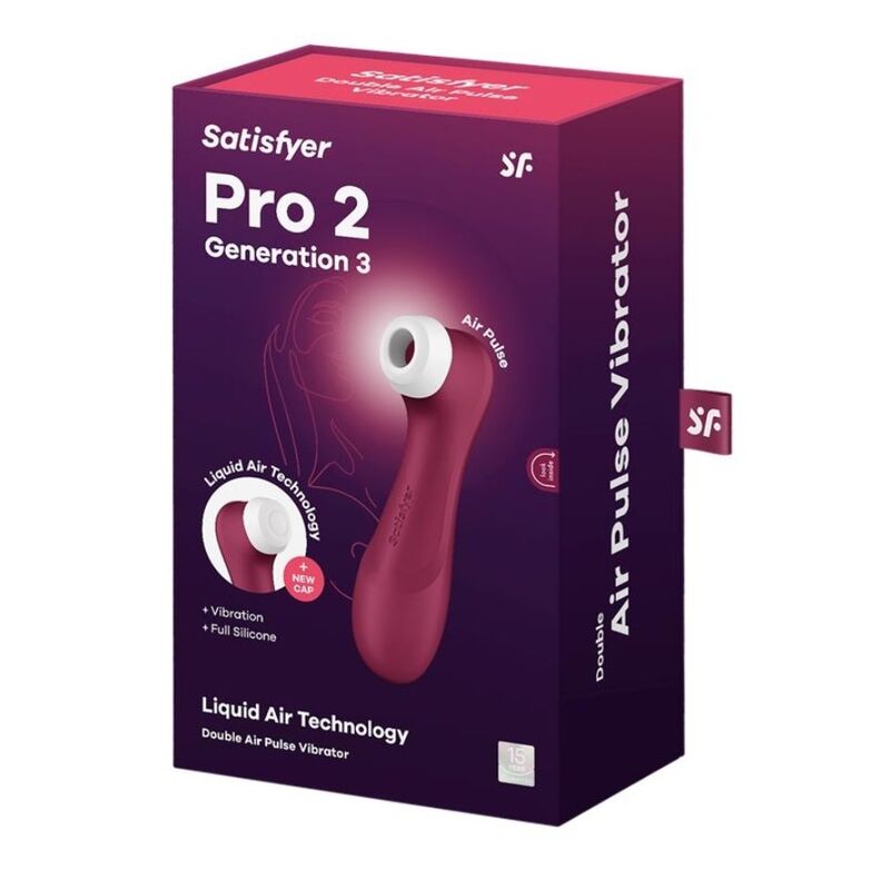 Satisfyer Pro 2 Geração 3 Tecnología Liquid Air Granate