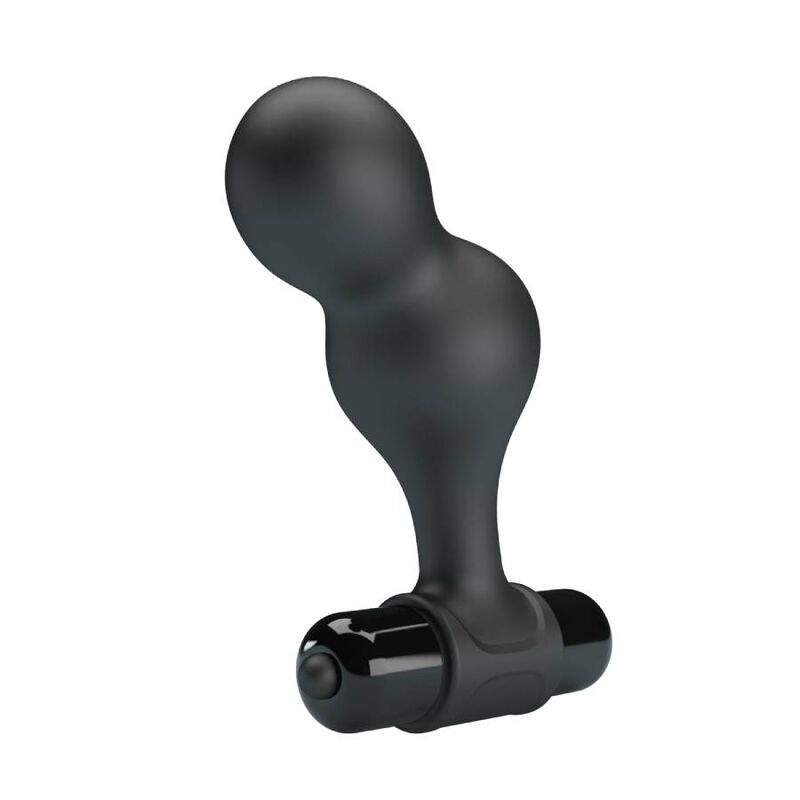 MR PLAY - PLUG ANAL VIBRADOR DE SILICONA PRETO