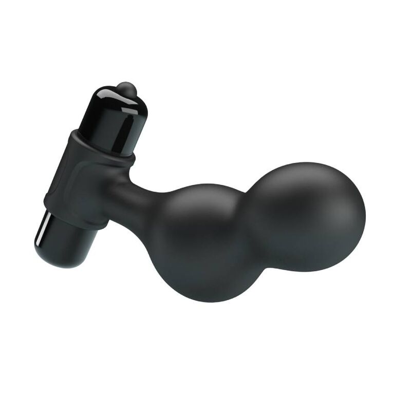 MR PLAY - PLUG ANAL VIBRADOR DE SILICONA PRETO