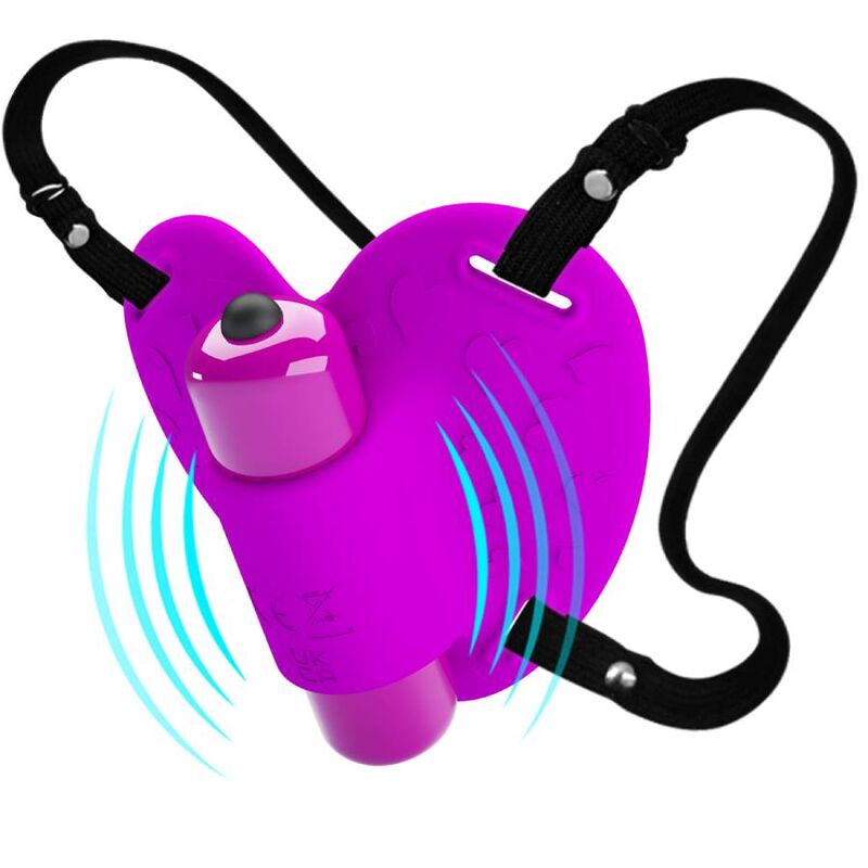 PRETTY LOVE - MASAJEADOR DE CLITORIS HEARTBEAT 10 MODOS DE VIBRAO ROXO