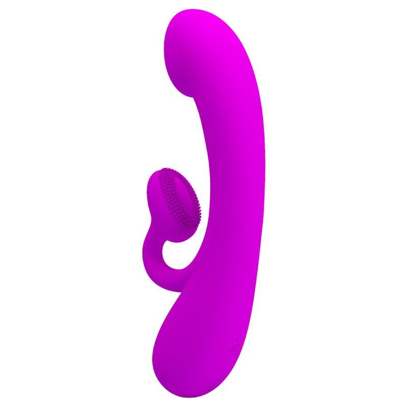 PRETTY LOVE - VIBRADOR SINCERO E OTADOR DE CLITÓRIS SILICONA ROXO