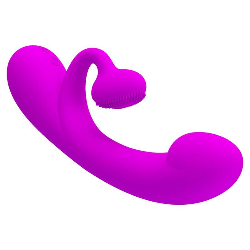 PRETTY LOVE - VIBRADOR SINCERO E OTADOR DE CLITÓRIS SILICONA ROXO