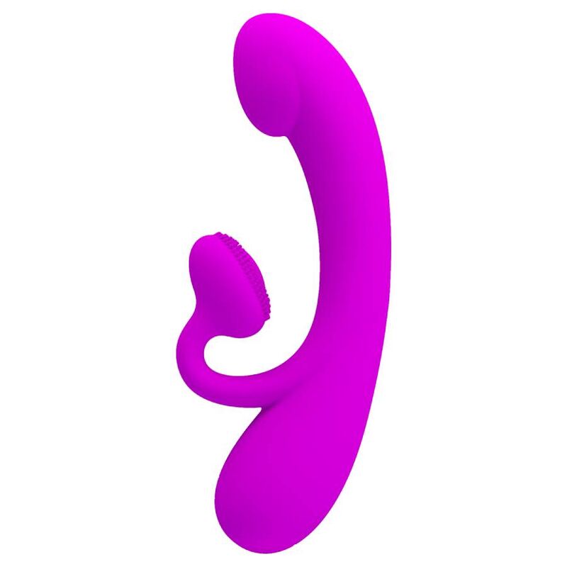 PRETTY LOVE - VIBRADOR SINCERO E OTADOR DE CLITÓRIS SILICONA ROXO