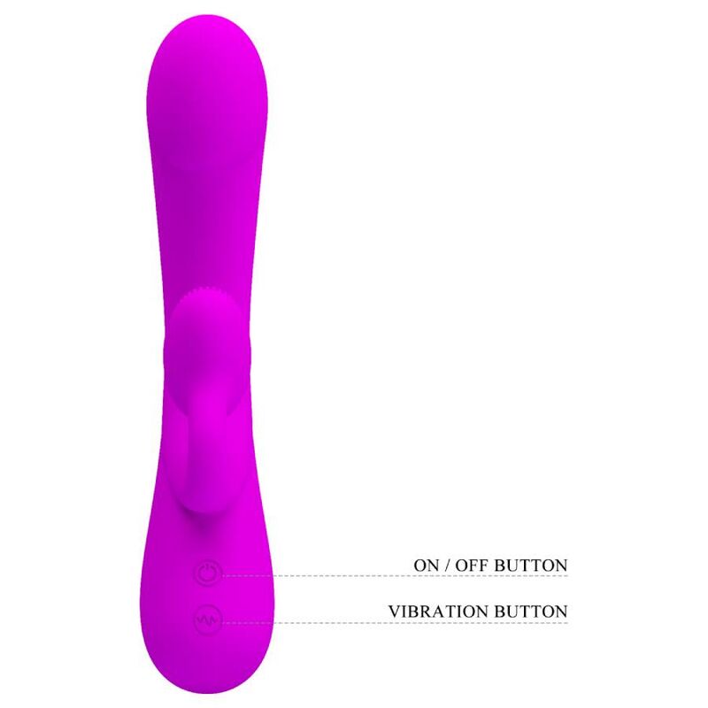 PRETTY LOVE - VIBRADOR SINCERO E OTADOR DE CLITÓRIS SILICONA ROXO