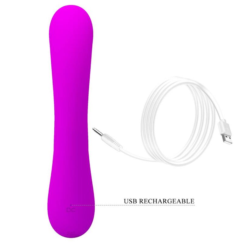 PRETTY LOVE - VIBRADOR SINCERO E OTADOR DE CLITÓRIS SILICONA ROXO