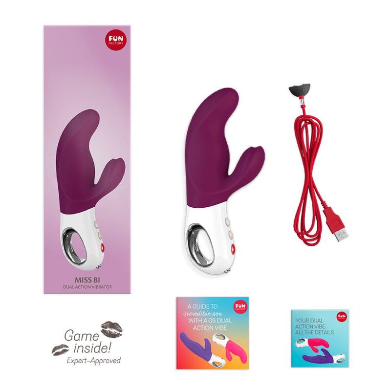 Vibrador Miss Bi Dual UVA Blanco da FUN FACTORY