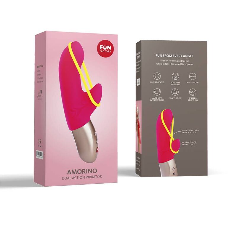 FUN FACTORY - AMORINO ROSA/AMARELO FLUORESCENTE