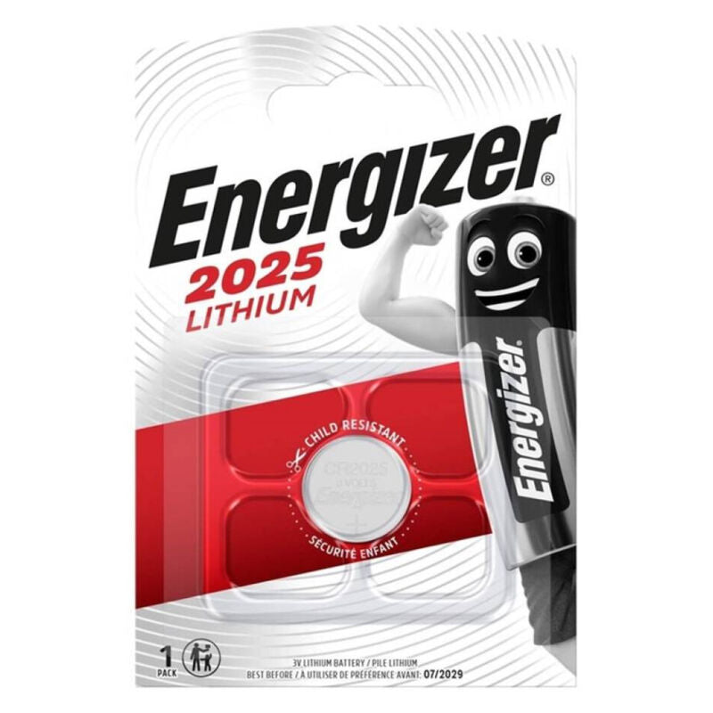 ENERGIZADOR - BATERIA BOTO DE LÍTIO CR2025 3V 1 UNIDADE