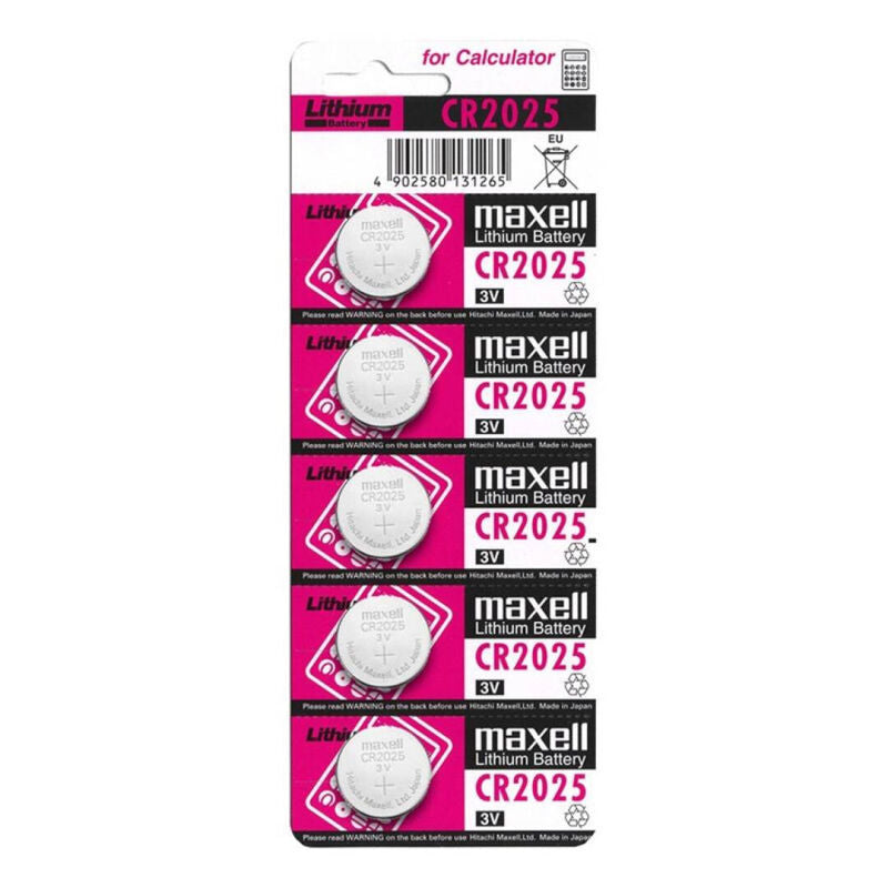 MAXELL - BATERÍA CR2025 3V 5UDS