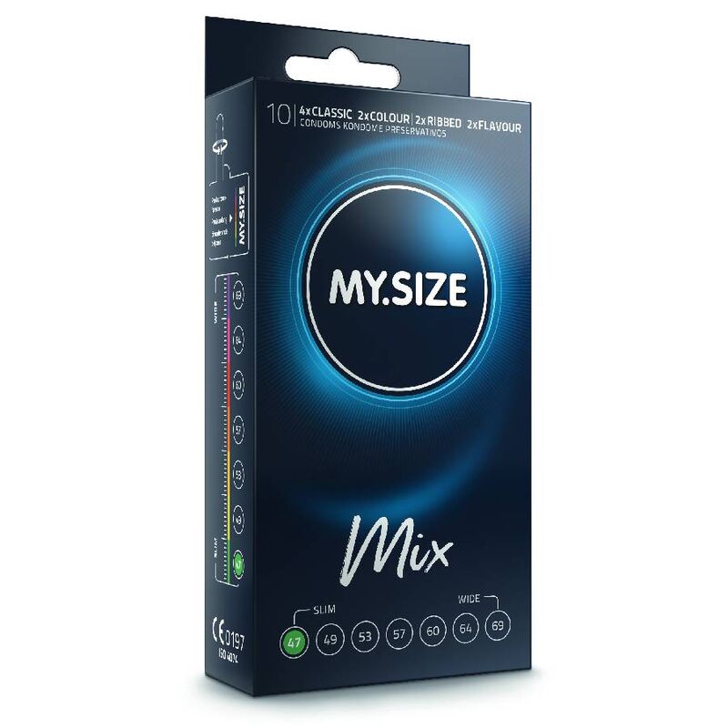 MI TALLA - MIX PRESERVATIVOS 47 MM 10 UNIDADES