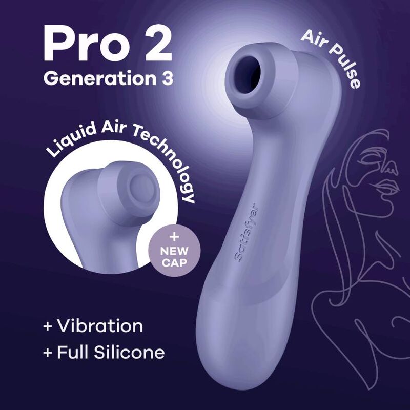 Satisfyer Pro 2 Geração 3 Tecnología Liquid Air Granate