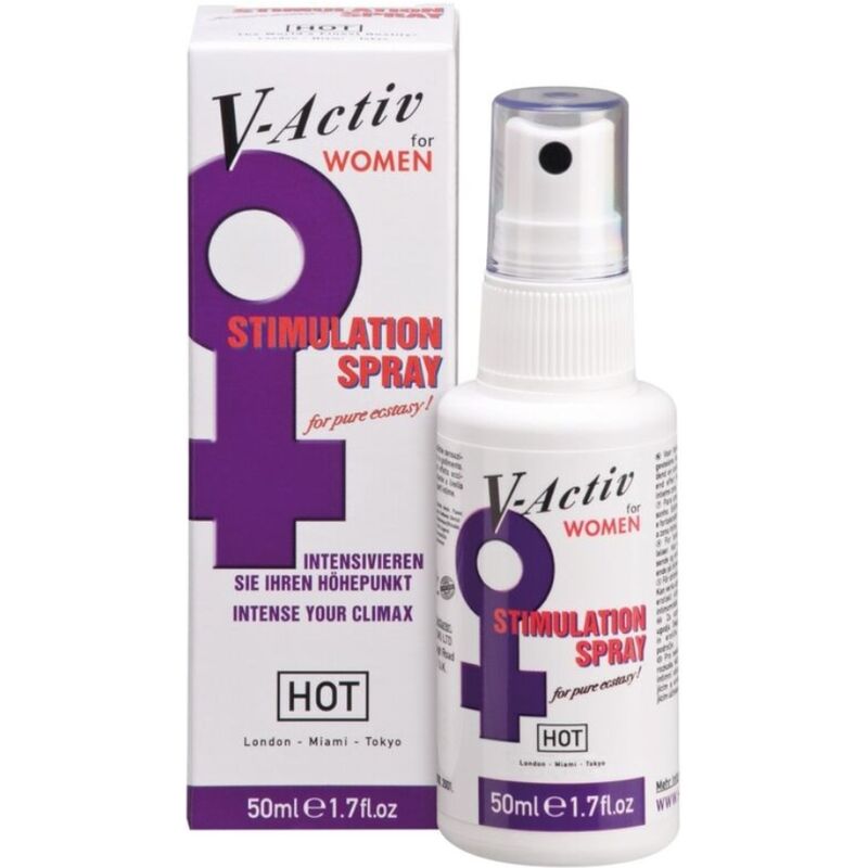 HOT - V-ACTIV SPRAY PODEROSO PARA EL PENE FEMENINO 50 ML