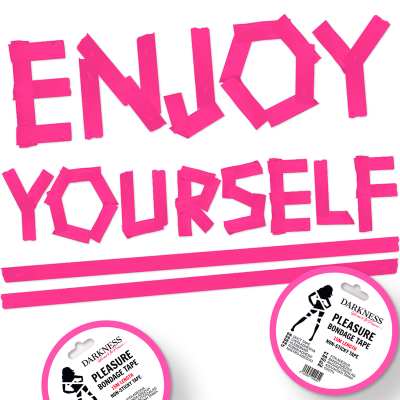 OSCURIDAD - FITA BONDAGE ROSA NÃO PEGAJOSA 15 M