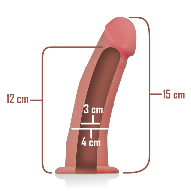 INTENSO - ARNÊS OCO COM DILDO 16 X 3 CM