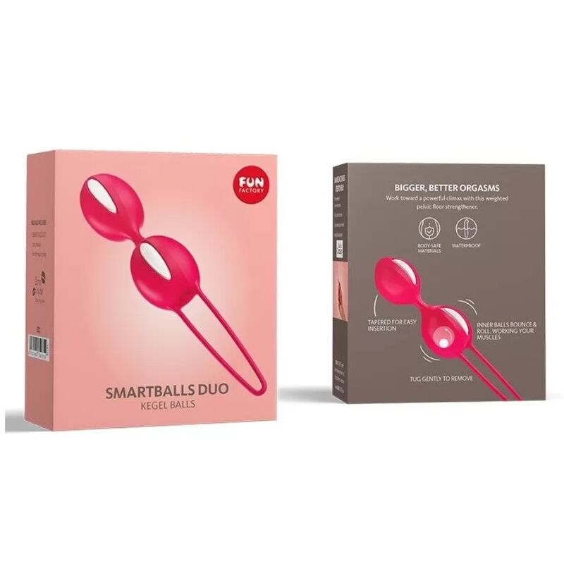 FUN FACTORY - SMARTBALLS DUO BRANCO/VERMELHO INDIA
