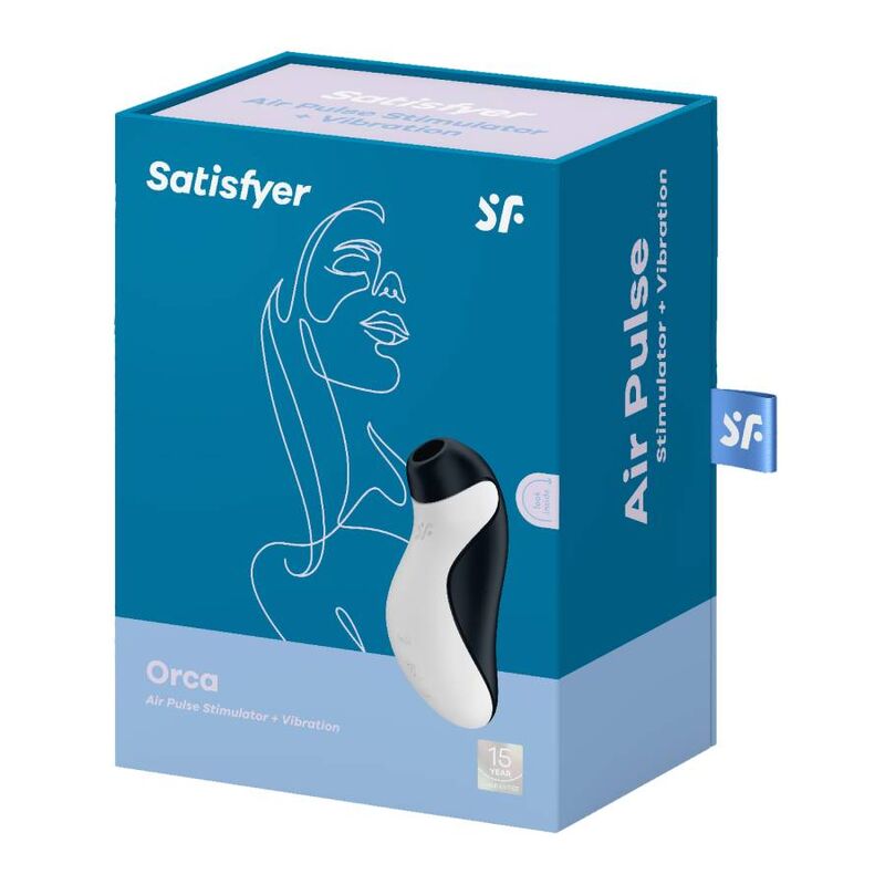 SATISFYER - ESTIMULADOR DE PULSO DE AR ​​ORCA + VIBRAO
